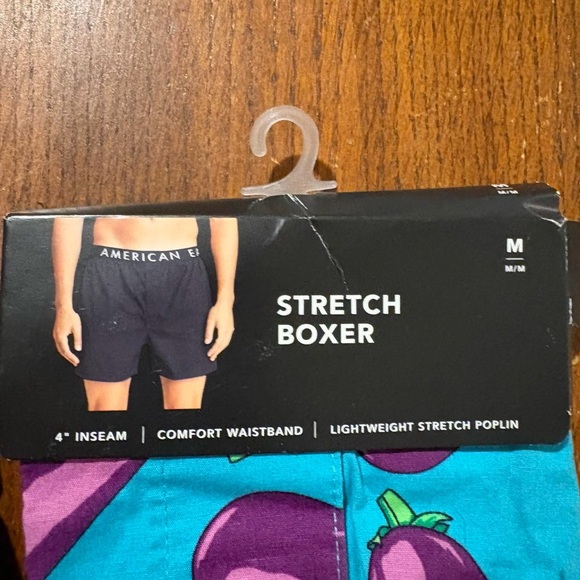 American Eagle Outfitters Eggplant Print Boxers -SET OF TWO- SIZE M NWT - Picture 3 of 4
